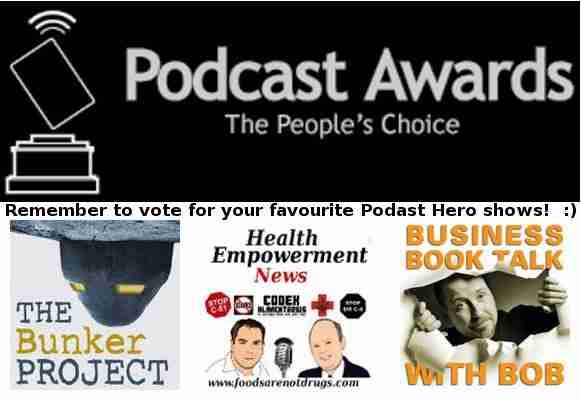 Don’t forget to VOTE! – Peoples Choice Podcast Awards.