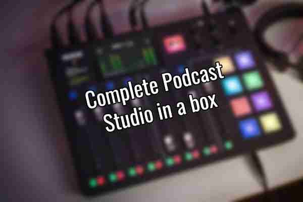 The RodeCaster Pro is an all in one podcast studio in a box