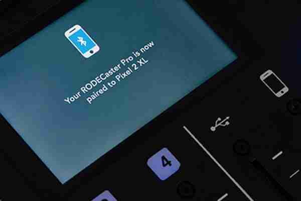 Bluetooth connection to Rodecaster Pro
