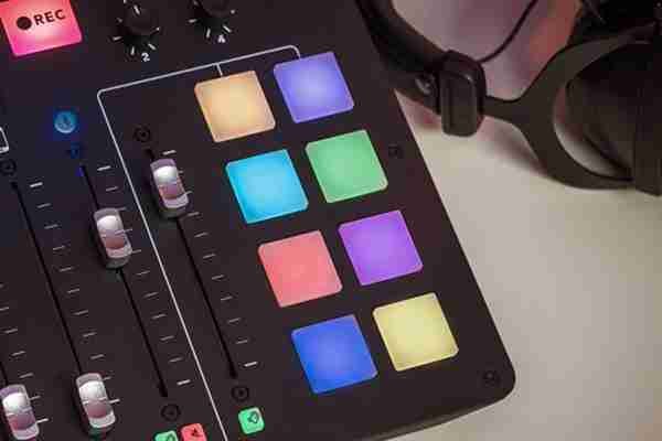 RODECaster Pro offers 8 buttons you can program with intro and outro music, sound effects and voicemail feedback