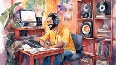 Home recording studio for podcasters